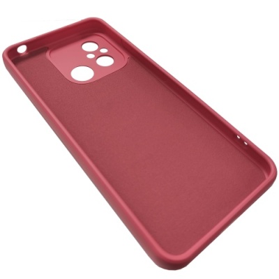 Купить силіконовий чохол soft silicone casevsmagnet ring для xiaomi redmi 12c - hawthom red онлайн