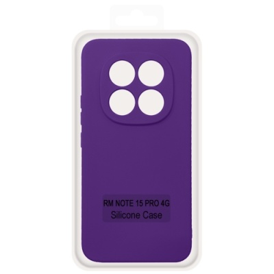 Купить чохол soft silicone case full для xiaomi redmi note 15 pro 4g (163.22/76.29/7.96) (фіолетовий) онлайн