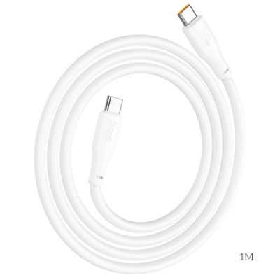 кабель hoco x93 force 240w type-c - type-c 1m (бiлий) 