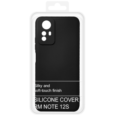 Купить силіконовий чохол soft silicone case для xiaomi redmi note 12s (чорний) онлайн