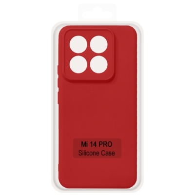 Купить чохол soft silicone case full для xiaomi 14 pro (red) онлайн