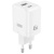 Мережевий Зарядний Пристрій XO CE36 Gan 1USB/18W/QC3.0 + 1Type-C/45W/PD (Бiлий) мережевий зарядний пристрій xo ce36 gan 1usb/18w/qc3.0 + 1type-c/45w/pd (бiлий)