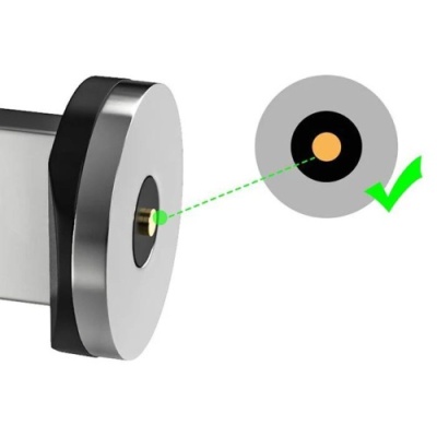 конектор magnetic type-c круглий (сталевий) 