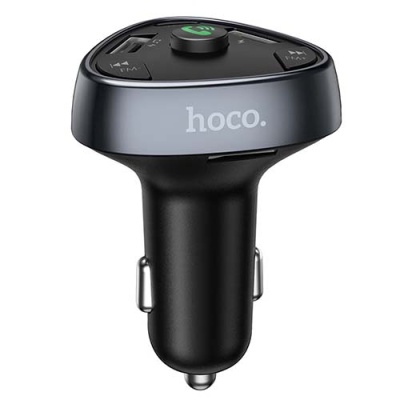 FM Модулятор Hoco E51 (2USB+PD/BT) (Чорний)