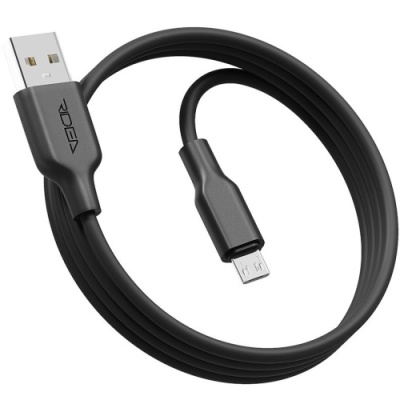 кабель ridea rc-ai21 airsiliconepro usb - microusb 3a/1m (чорний) 