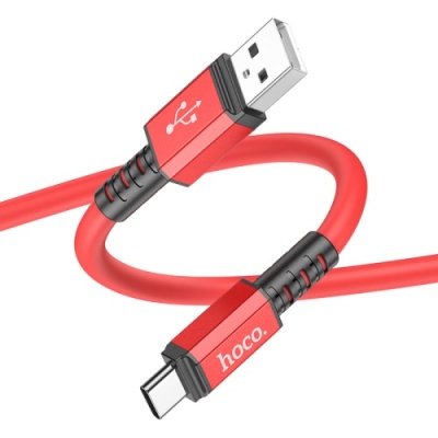 кабель hoco x85 strength usb - type-c 3a/1m (червоний) 