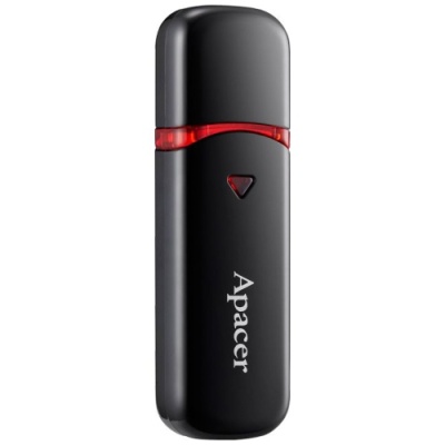 usb флеш-накопичувач apacer ah333 64gb (чорний) 