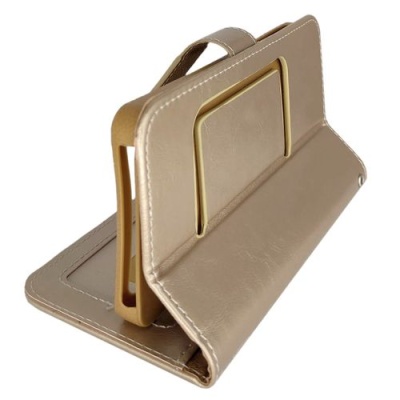 Купить чохол-книжка універсальна levol шкірзам. з магнітом 5.1-5.5 (золотий) онлайн