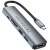 usb hub borofone dh15 6-in-1 type-c to hdmi+pd+usb3.0+usb2.0+sd+tf(l=0.15m) (сiрий) 