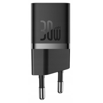мережевий зарядний пристрій baseus gan5 (ccgn070401) 1type-c/30w/pd (чорний) 