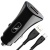 Автомобільний Зарядний Пристрій SkyDolphin SZ16T 1USB/18W/QC3.0 + 1Type-C/18W/PD + (USB - Type-C) (Чорний)