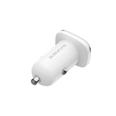 Автомобільний Зарядний Пристрій Borofone BZ12 2USB/2.4A (Білий)