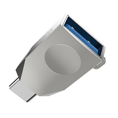 перехідник hoco ua9 otg usb - type-c (сталевий) 