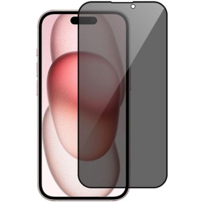 захисне скло glass для apple iphone 15/16 full glue анти-шпигун (чорний) 