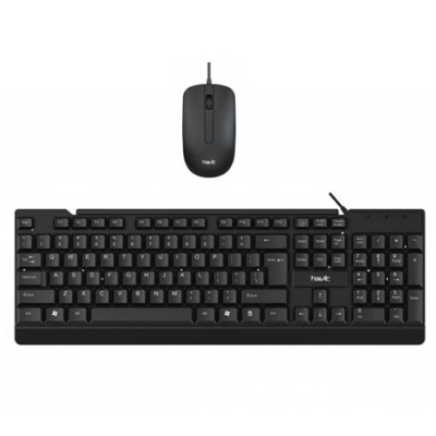 клавіатура провідна + миша havit hv-kb272cm black 