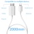 кабель hdmi earldom et-w33 lightning to hdmi 2м (білий) 