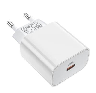 мережевий зарядний пристрій hoco c76a plus (pd) 1type-c/3.0a/20w (білий) 