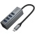 USB HUB Hoco HB1C 4in1 (USB to USB3.0*4) (сірий) usb hub hoco hb1c 4in1 (usb to usb3.0*4) (сірий)