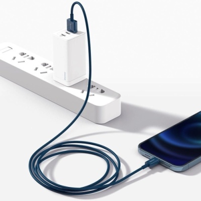 кабель baseus superior series usb - lightning 2.4a/1m (calys-a03) (blue) 