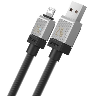 кабель baseus coolplay series usb - lightning 20w/2.4a/1m (cakw000401) (black) 