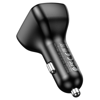 FM Модулятор Borofone BC41 Eminency QC3.0 (Чорний)