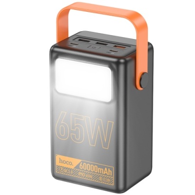 додаткова батарея power bank hoco j110a powerful pd65w 60000 mah (чорний) 