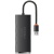 usb hub baseus lite series 4-port (usb-a to usb 3.0*4) (wkqx030001) 25cm black 