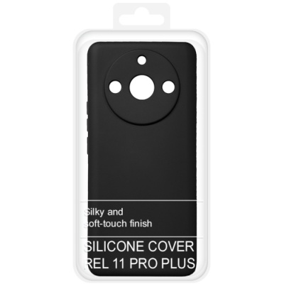 Купить силіконовий чохол soft silicone case для realme 11 pro+ (чорний) онлайн