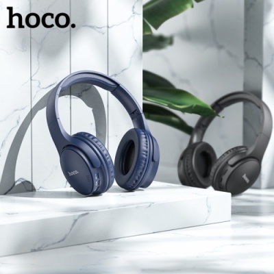 бездротові навушники накладні hoco w40 (синiй) 