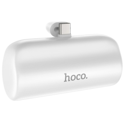 додаткова батарея power bank hoco j106 pocket type-c 5000mah (бiлий) 