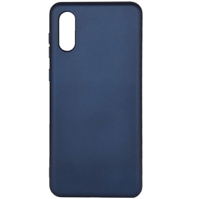 Купить силіконовий чохол soft silicone case для samsung a022 galaxy a02 - dark blue онлайн