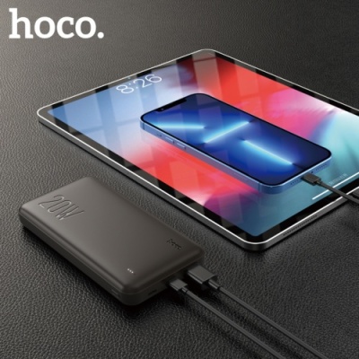 додаткова батарея power bank hoco j87 pd20w+qc3.0 10000 mah (чорний) 