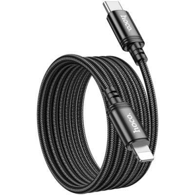 кабель hoco x89 wind (pd) type-c - lightning 27w 3a/2m (чорний) 