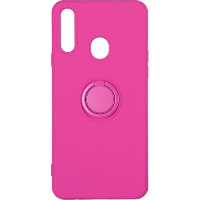 Купить силіконовий чохол soft silicone casevsmagnet ring для samsung a207 galaxy a20s - rose red онлайн