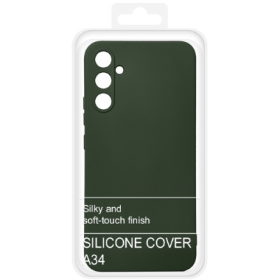 Купить чохол soft silicone case full для samsung a346 galaxy a34 (темно-зелений) онлайн
