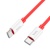 кабель hoco x87 magic silicone (pd) type-c - type-c 60w 3a/1m (червоний) 