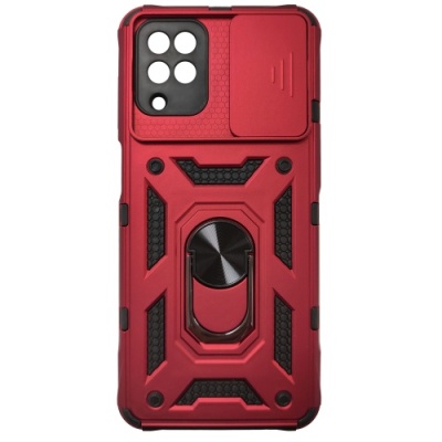 Купить чохол-накладка armor magnet camshield для samsung a125 galaxy a12/a127 galaxy a12/m127 galaxy m12 - red онлайн