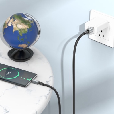 кабель hoco x85 strength usb - type-c 3a/1m (чорний) 