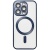 Купить чохол tpu metallic full camera with magsafe для apple iphone 15 pro max (matte dark blue) онлайн