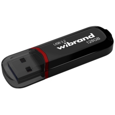 usb флеш-накопичувач wibrand 128gb 3.2 marten gen1 (чорний) 