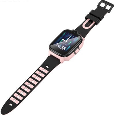 дитячий смарт-годинник hoco y104 4g, gps, камерою 8 мп та відеодзвінками (рожевий) 