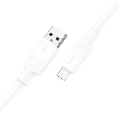 кабель hoco x84 solid usb - microusb 2.4a/1m (білий) 