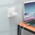 мережевий зарядний пристрій hoco c96a 1usb/2.1a + (usb - type-c) (білий) 