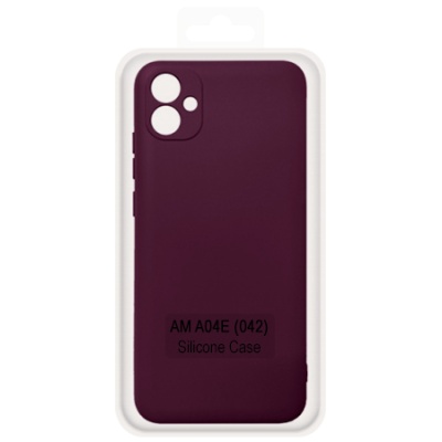 Купить чохол soft silicone case full для samsung a042 galaxy a04e (бордовий) онлайн