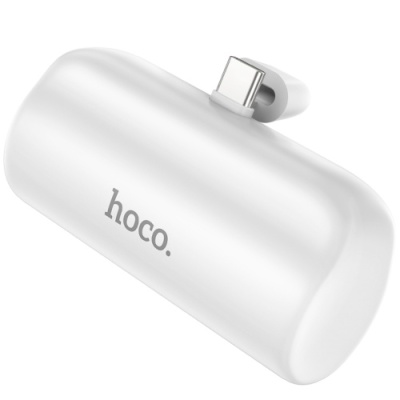 додаткова батарея power bank hoco j106 pocket type-c 5000mah (бiлий) 