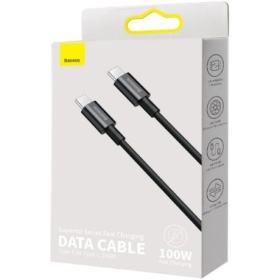 кабель baseus superior series (pd) type-c - type-c 100w/1m (catys-b01) (black) 