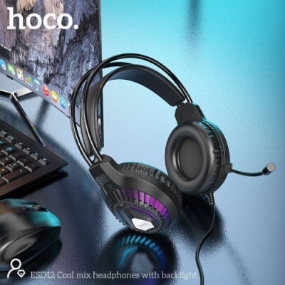 навушники для комп'ютера hoco esd12 (чорний) 