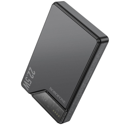 додаткова батарея power bank borofone bj49 astute pd20w+qc3.0 22.5w magnetic 10000mah (чорний) 