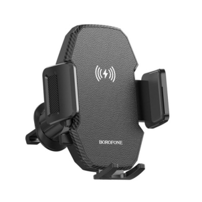 Автотримач Borofone BH213 Air Outlet Wireless Charger 15W (Чорний)