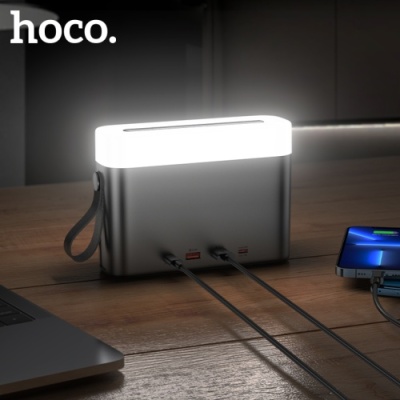 додаткова батарея power bank hoco j94a overlord pd20w+qc3.0 22.5w 50000 mah (чорний) 
